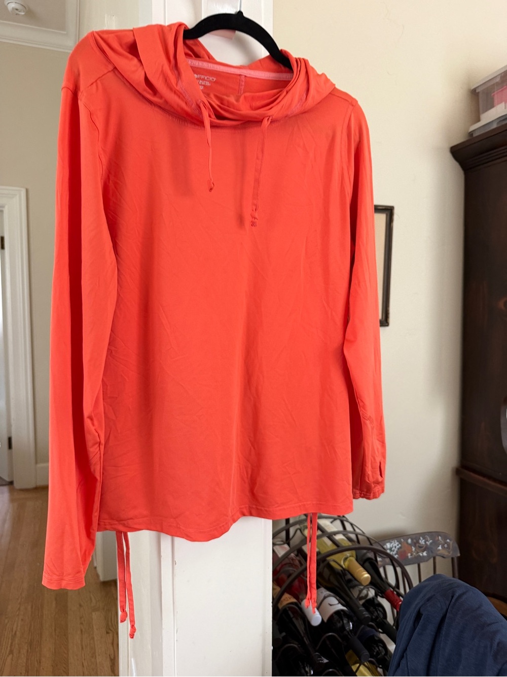 ExOfficio Lightweight Hooded Long-Sleeve Top in Coral